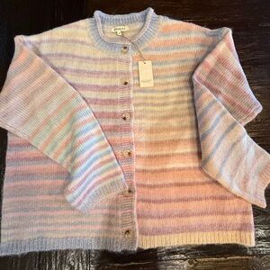 Elle Pastel Striped Cardigan